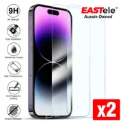 2pcs Tempered Glass Screen Protector For iPhone 16e 15 14 13 12 11 Pro XS Max XR