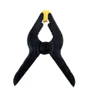 Clamp Spring Anti-Slip Nylon Handle Jaw Opening 45mm Length 90mm 12pc