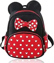 [VOIKUKKA] Cute Little Girls Backpack Small Kids Backpacks for Toddler Girl Travel Backpack Mini Mouse Bakcpack