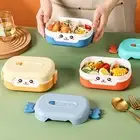700ml Storage Box Cats Pattern Pack Rice Adults Kids Lunch Box Rectangle