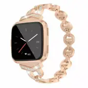 Luxury Watch Band Strap Diamond Metal Wrist Bracelet For Fitbit Versa 3 / Sense