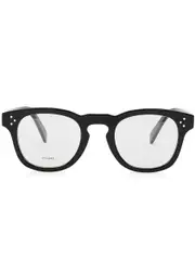 Celine - Round-frame Optical Glasses, Glasses, Black, Can be Fitted With Prescription Lenses, Designer-stamped Arms One Size