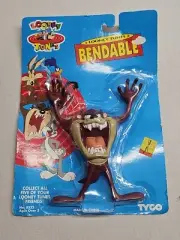 Vintage Tyco Bendable Looney Tunes Taz Figure, New Old Stock