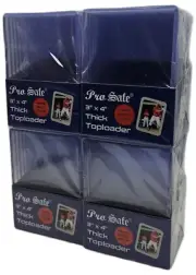 (40-Count) Pro Safe 180pt Thick Toploaders Rigid Cases Holders For Trading Cards
