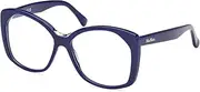 [MaxMara] MM5141 090 Shiny Blue 57/15/140 Women's Spectacles Frame, 090 Shiny Blue, 57/15/140