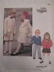 Vogue 1313 Little Children's Jacket Skirt Pants Shorts Pattern Sz 5 Uncut Vtg