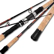 [Fiblink] Surf Rod Carbon Fiber Surf Fishing Rod Portabel Travel Fishing Spinning Rod 2Piece/3Piece/4Piece Surf Fishing Pole 9ft/10ft/12ft/15ft