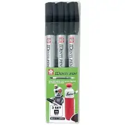 Sakura IDenti-Pen Permanent Markers 3 Pack Black
