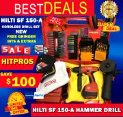 HILTI SF 150-A CORDLESS DRILL SET, NEW, FREE BITS, GRINDER, EXTRAS, FAST SHIP