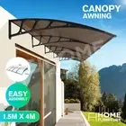 400x150cm Window Door Awning Door Canopy Outdoor Patio House Cover Sun Shield