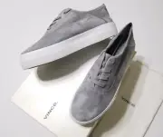 NIB Vince Copley Italian Sport Suede Platform Lace-Up Sneaker Cloud (Grey) $250