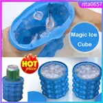 SAVING ICE CUBE MAKER IRLDE GENIE WINE BOTTLE HOLDERS BUCKET