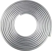 3/8 Oil Lines Hose - Aluminium Coiled Tubing Hard Tube, Oil Lines Aluminium Pipe | 25 Ft Transmission Lines Automotive Oil Pipe, 25ft Transmission Lines Grade Aluminium Tubing for Refrigeration Tubng