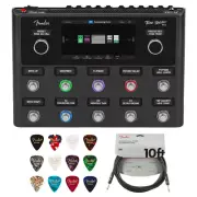 Fender Tone Master Pro Bundle w/ Pro Instrument Cable & Guitar Picks 12-pack KIT