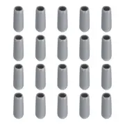 Screw Thread Protector Cover Rubber End Caps for Screw 5/32"(4mm) ID/Grey/50pcs
