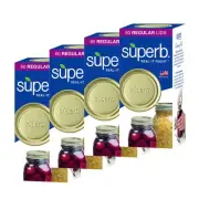 Superb Regular Mouth Canning Lids, 240 Ct for Ball, Kerr Mason Jars USA Made