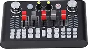 Microphone Sound Card Kit, Noise Canceling Podcast Equipment Bundle with Phone Stand Earphone for Live Streaming, Podcasting, Karaoke