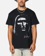 [GOAT CREW] Goat Crew X Squid Game Front Man Vintage T-shirt Black - Size L L Black