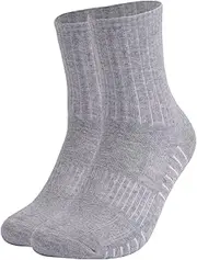 [Generic] Thermal Wool Socks Breathable Winter Warm Hiking Socks Light Grey L