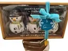 Asquith & Somerset 3 Count Snowmen Vanilla Bath Bombs Gift Set New In Box