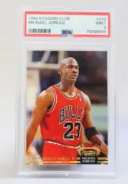 1992 Stadium Club MICHAEL JORDAN #210 -MINT- PSA 9