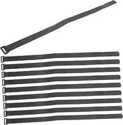 12Pcs Adjustable Hook and Loop Straps with Buckles Reusable Fastening Ties for Yoga Mat Cargo Binding and Drone Storage