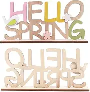 GOOHOCHY Easter Decorations Wood Craft Letter Board English Alphabet Craftwork for Home Party Bar