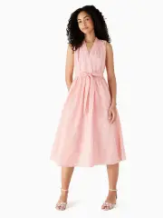 gingham burnout dress