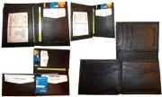 Lot of 4 New Style Trifold Leather Man’s Bifold wallet men's Billfold wallet NWT