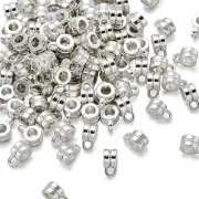10 Pendant Bails Jewelry Bails Silver Charm Hanger 9mm Jewelry Supply Findings