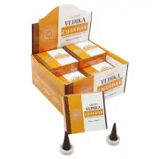 Orkay Vedika Chandan Premium Masala Dhoop Cones Fragrance Positivity 12 Pack 120