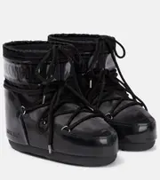 [Moon Boot] Moon Boot Icon Low PVC snow boots UK 8 black