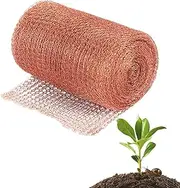 Copper Mesh Roll | Knitted Copper Mesh for Wildlife Control | Copper Wool Mouse Trap | Copper Blocker Wildlife Stopper | Knitted Mesh for Home Garden Control Mouse Snail Bat Birds Snakes