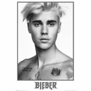 Justin Bieber Black and White POSTER 61x91cm NEW pop star singer chest tattoos