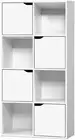 Bookshelf, 8 Cube Book Shelf Chest of Drawers Corner Shelves Display Cabinet Boo