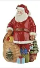 NEW Gift Spode Christmas Tree Santa Cookie Jar 12" Tall Santa with Toy Sack