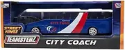 Celino® City Coach Airport Bus DieCast Toy Model Vehicles Kids Children Toys Freewheeling (Blue)