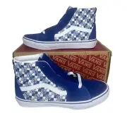 Vans Sk8-Hi GS Checkerboard “True Blue/White” Casual Sneaker (VN0A4UI29AO)