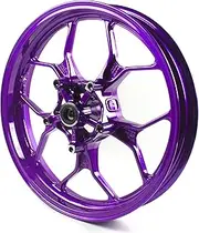 Purple Front Wheel Rim Compatible with Yamaha YZF R3 R25 2015-2024 ABS include, MT03 MT25 2015-2024, Bearing included, Motorcycle Replacement Accessories Parts