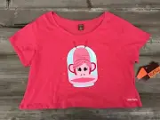 NWT Paul Frank Julius Women's Short sleeve Tee Red Glitter
