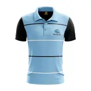 NRL Cronulla Sharks Men's Club Performance Polo Shirt - Sizes M - 4XL