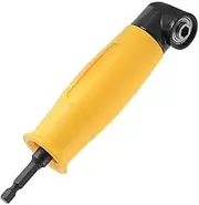 Yakamoz 1/4 Inch Shank 90° Degree Right Angle Attachment Right Angle Drill Driver Screwdriver Extension Holder Adapter