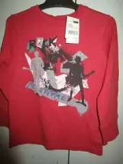 Boys Pumpkin Patch Urban long sleeve CREW NECK RIB CUFF tee Size 6 NWT
