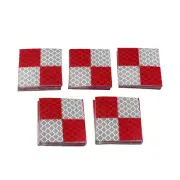 New 100PCS red white color Reflector Sheet 40x40MM Reflective tape target