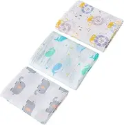 3 Packs Baby Swaddle Blanket, Breathable & Soft Muslin Cotton Swaddle Blankets Neutral Receiving Blanket, Premium Knit Baby Muslin Swaddle Blankets for Boys and Girls (110 * 110cm)