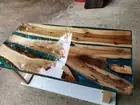 Wooden Acacia Handmade Designer Resin Epoxy Center, Sofa Table Top Art Decors
