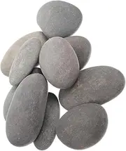 Angoily 20pcs Natural Smooth Pebbles Rocks for Painting Creative DIY Crafts Stones for Boys and Girls' Art Projects