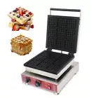 110V Non-stick Electric 9Pcs Square Waffle Maker Machine 2000W Time Set