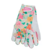 Sprout Goatskin Hibiscus Flower Annabel Trends Ladies Garden House Gloves OSFA