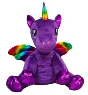 Record Your Own Plush 16 inch Luna the Purple Winged Unicorn - Ready To Love In